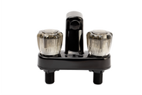 Black 4-Inch Bath Shower Faucet with Diverter for RVs