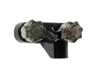 Black 4-Inch Bath Shower Faucet with Diverter for RVs