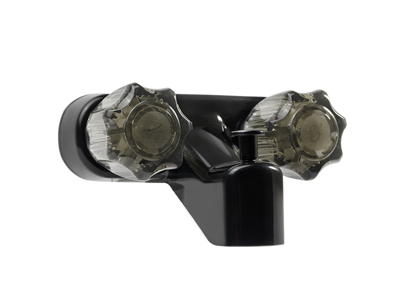 Black 4-Inch Bath Shower Faucet with Diverter for RVs