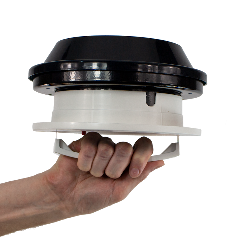 Aérateur de toit Ventline 22-0229 avec ventilateur 12V, ouverture manuelle, couvercle fumé