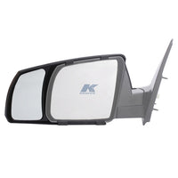Rétroviseurs de remorquage à clipser K-Source 23-0541 – Ensemble de 2 miroirs manuels noirs