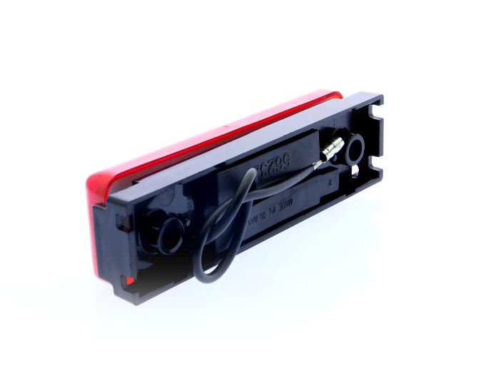 Feu de gabarit rouge rectangulaire Optronics 18-1506 - Étanche 12V pour remorque