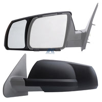 Rétroviseurs de remorquage à clipser K-Source 23-0541 – Ensemble de 2 miroirs manuels noirs