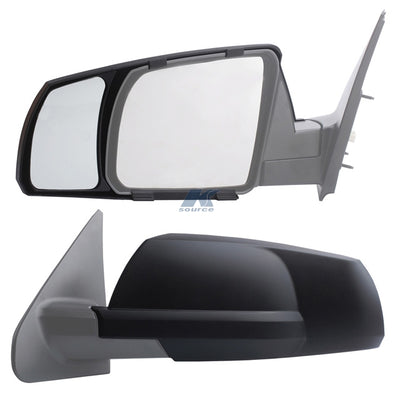 Rétroviseurs de remorquage à clipser K-Source 23-0541 – Ensemble de 2 miroirs manuels noirs