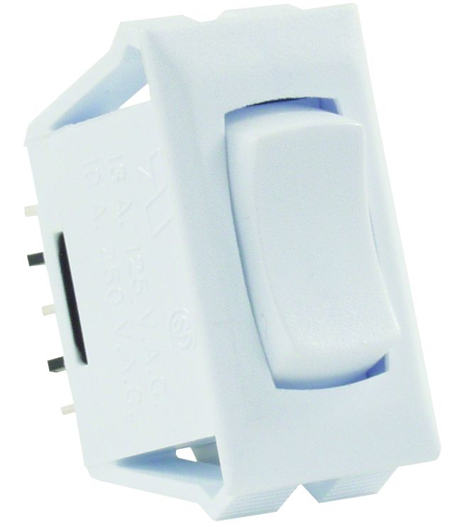Interrupteur à bascule 12V, 13A / 125V AC, 10A / 250V AC, 5A / 14V DC - SPDT, Blanc