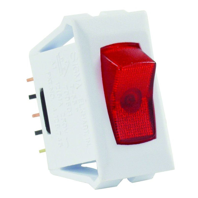 Interrupteur à bascule lumineux JR Products 19-1870 blanc 12V pour VR