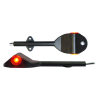 6 5/8" x 1 3/4" x 1" amber and red LED clearance light with bracket for left fender