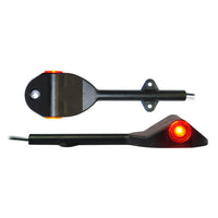 6 5/8" x 1 3/4" x 1" amber and red LED clearance light with bracket for right fender