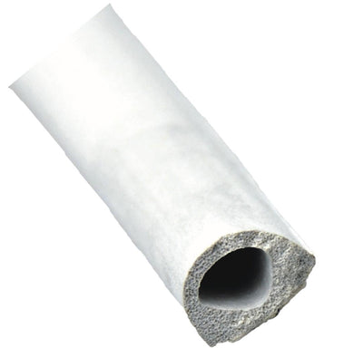Joint de Canal de Fenêtre de Porte Non Canellé - Mousse Blanche avec Fixation Adhésive - VENDU AU PIED