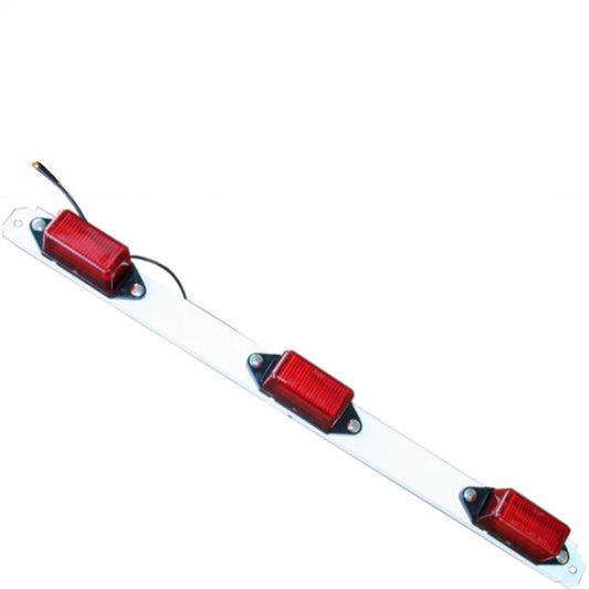 Ensemble 3 lumières rail LED ambre – Éclairage latéral pour remorque