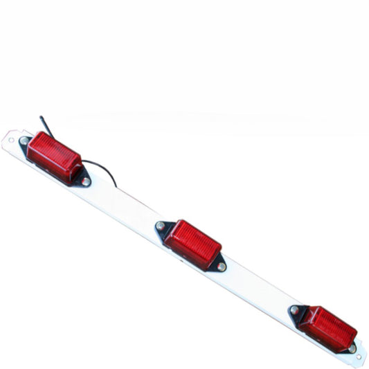 Ensemble 3 lumières LED rouges sur rail – Éclairage arrière pour remorque