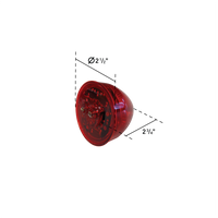 Lampe de gabarit DEL rouge 2,5 po avec œillet fermé | KTL7251R