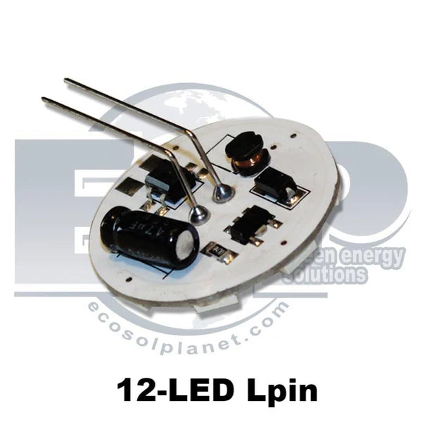 Ampoule à 12 LED circulaire G4 blanc chaud