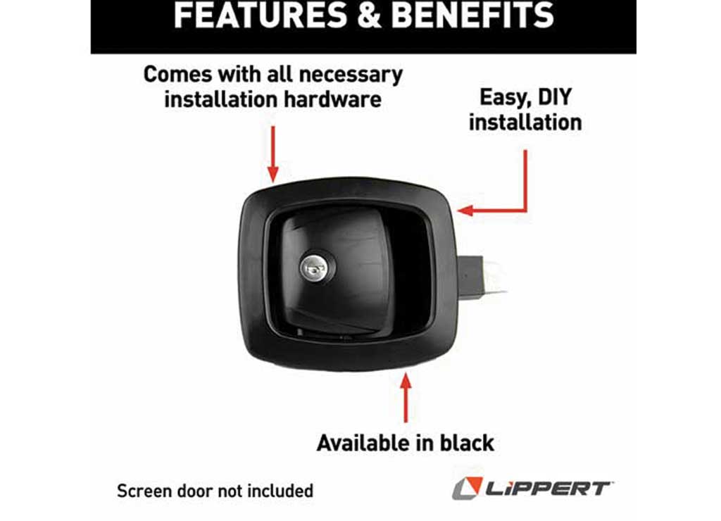 Poignée à loquet SLAM noire pour porte à bagages VR – MEYER LIP227214