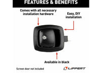 Poignée à loquet SLAM noire pour porte à bagages VR – MEYER LIP227214