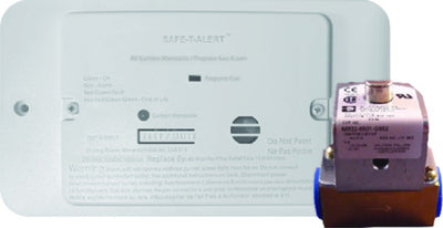 Détecteur double propane/CO Safe-T-Alert 25-742-R-WT-TR-KIT blanc avec solénoïde pour VR