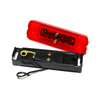 4" x 1" 4 diodes red LED clearance light