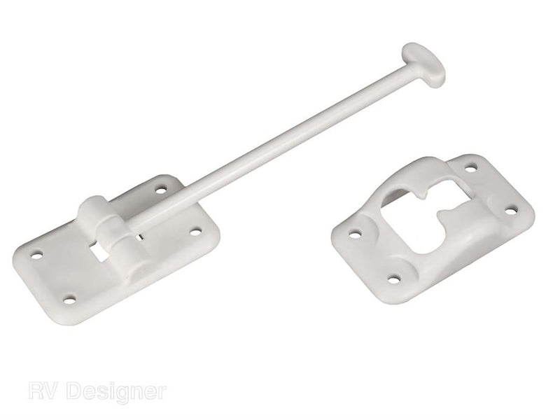 Loquet de porte 6'' blanc