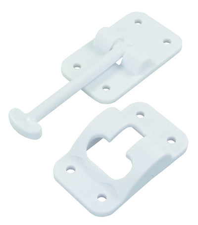 Loquet de Porte T-Style 3,5 Pouces Blanc Pôle - Remplacement Direct avec Vis de Montage