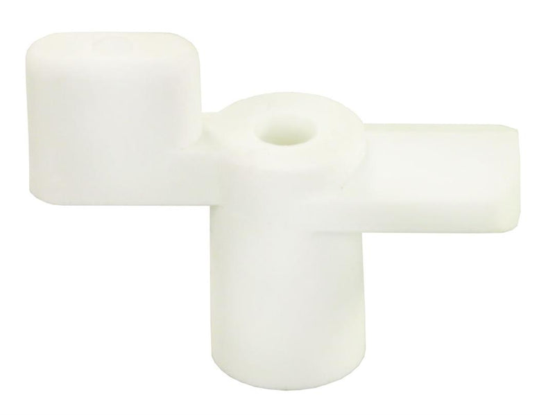 Folding Door Stop for Trailer - Ceiling Mount - Polar White with Mounting Screws