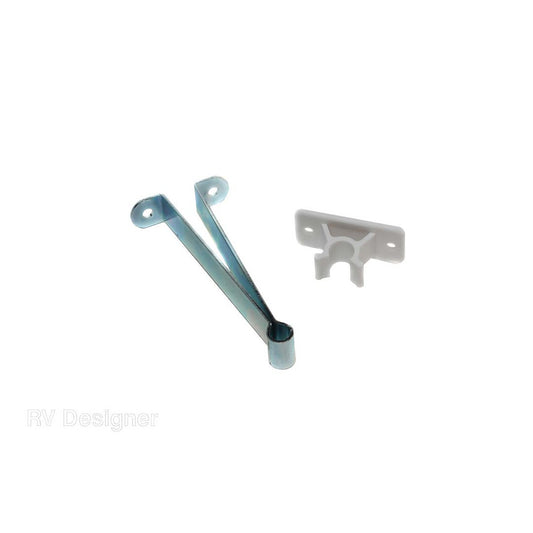 Support de porte de roulotte RV Designer 20-1881 blanc 3 po