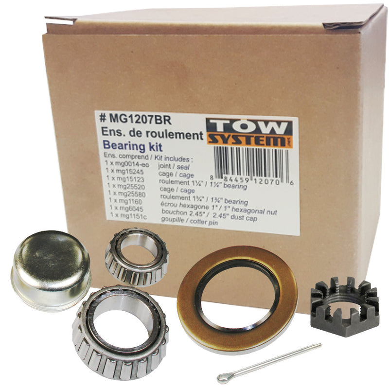 Ensemble de roulement 6K pour essieu de remorque | Roulements moyeu 6000 lb