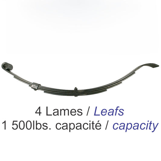 Ressort 4 lames 1050 lbs Slipper UNA-179 – Ressort de suspension pour remorque