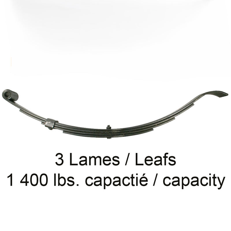 3-Leaf 1400 lbs Slipper Spring – UNA-205 | Trailer Suspension