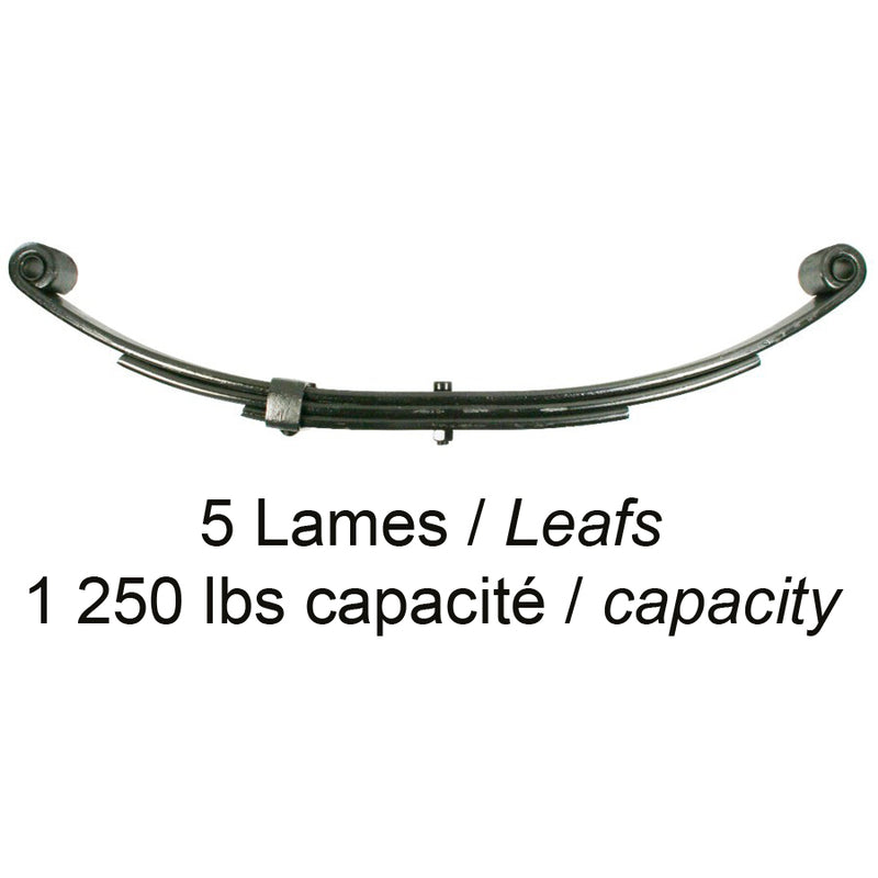 5-Leaf Spring 1250 lb 29 ¾ in – UNA-036 Model