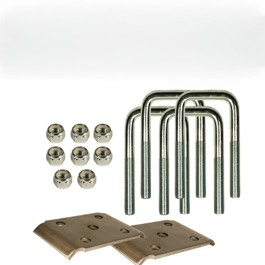 Ensemble U-Bolt carré 2" – Kit de fixation pour essieu de remorque