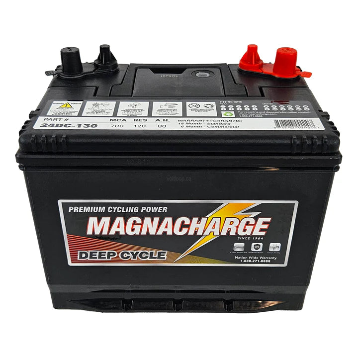 Batterie 12V double usage Magnacharge 24DC-130 – Groupe 24, 80 Ah