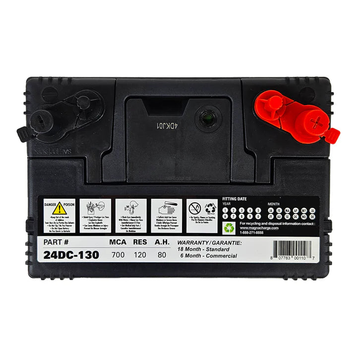 Batterie 12V double usage Magnacharge 24DC-130 – Groupe 24, 80 Ah