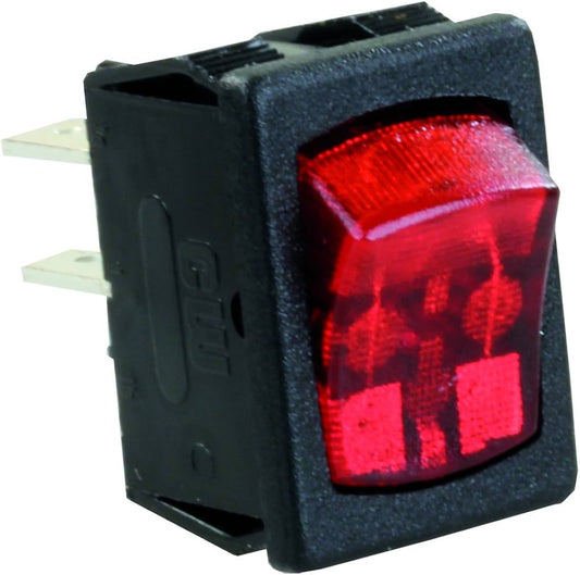 Interrupteur à Bascule Mini-Illuminé 12V – Voyant Rouge | SPST