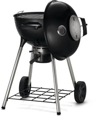 Gril à charbon Napoleon NK18K-LEG - Gril compact 18 pouces avec thermomètre ACCU-PROBE et système de gestion de la chaleur Vortex