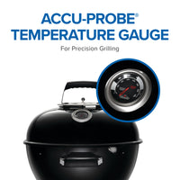 Gril à charbon Napoleon NK18K-LEG - Gril compact 18 pouces avec thermomètre ACCU-PROBE et système de gestion de la chaleur Vortex