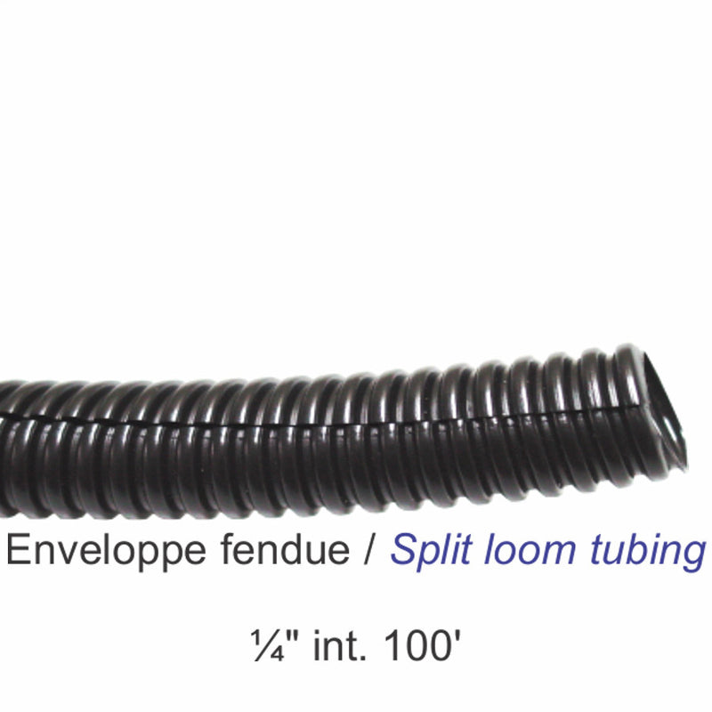 1/4" Slit Tubing - 100 Feet Protective Wire Sleeve
