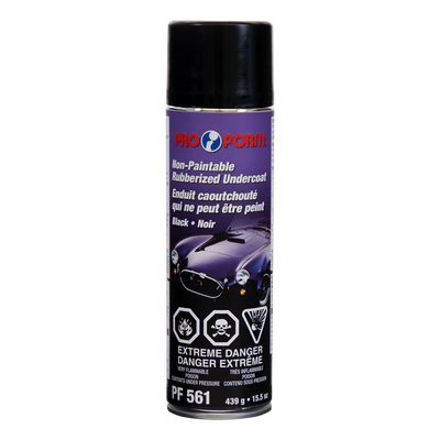 Enduit Caoutchouté Noir Non-Peinturable Pro Form PF561 – Aérosol 439 g