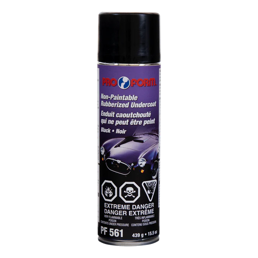 Enduit Caoutchouté Noir Non-Peinturable Pro Form PF561 – Aérosol 439 g