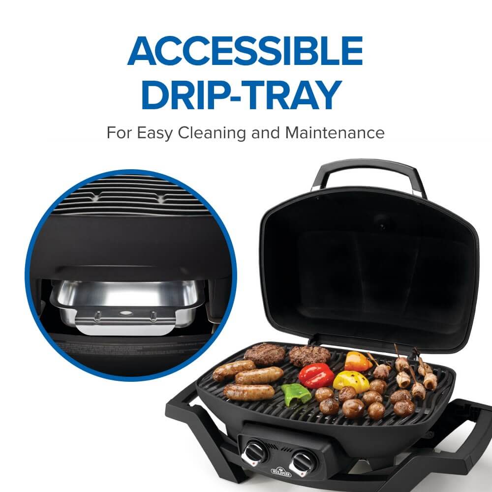 Barbecue Portable Napoleon TravelQ™ PRO285 - Gaz Propane, Grilles en Fonte, Haute Performance