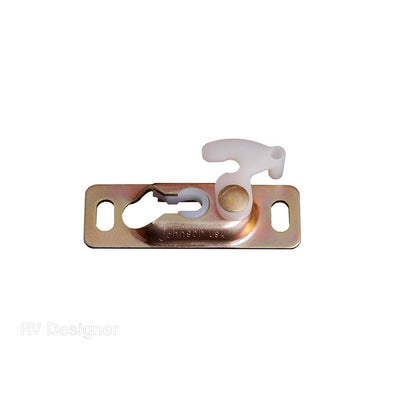 Plaques de montage pour roulettes de porte coulissante RV Designer 20-0185 – ensemble de 2