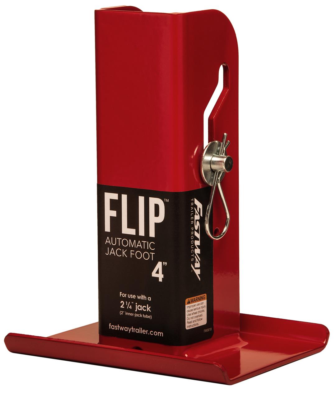 Plaque de Support Flip™ pour Vérin de Remorque – Extension Automatique 4"