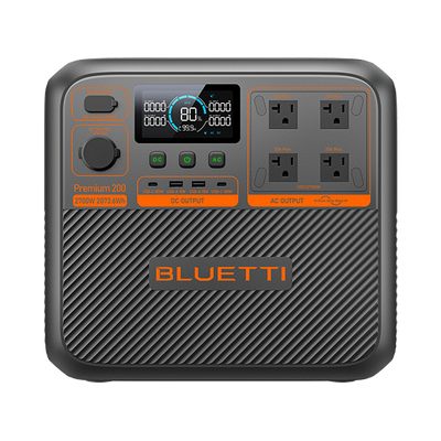 BLUETTI Premium 200 V2 – Station d’énergie portable 2073Wh 2700W | Batterie solaire