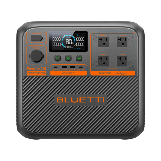 BLUETTI Premium 200 V2 – Station d’énergie portable 2073Wh 2700W | Batterie solaire