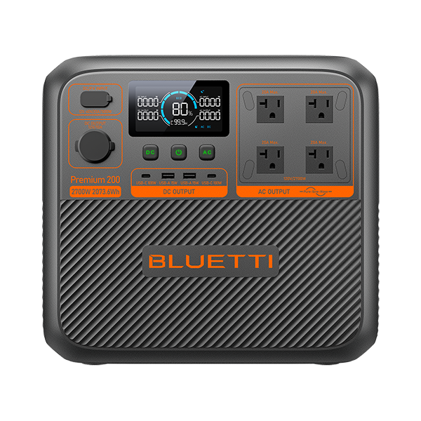 BLUETTI Premium 200 V2 – Station d’énergie portable 2073Wh 2700W | Batterie solaire