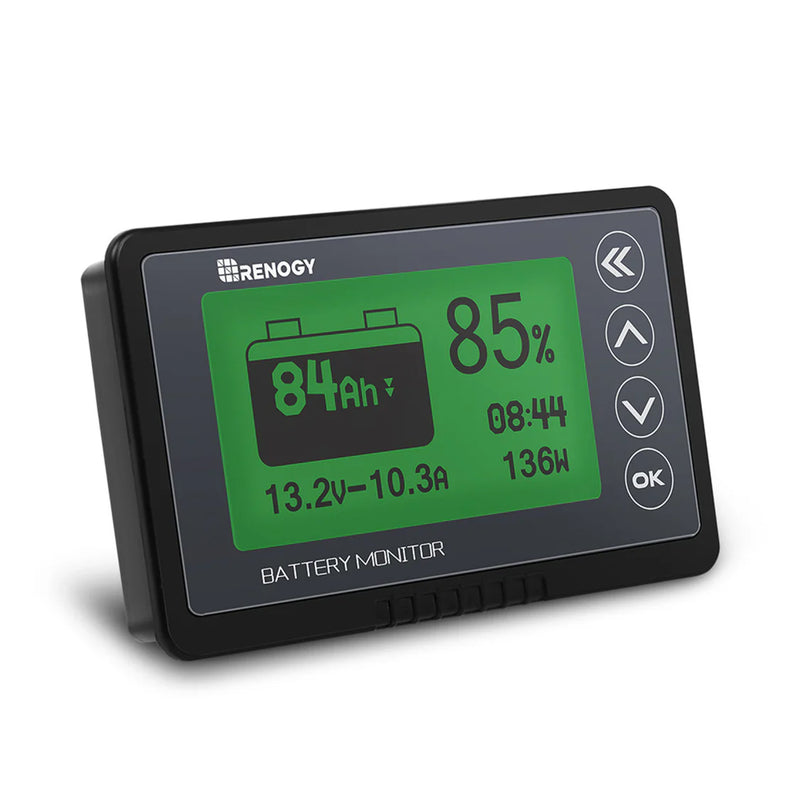 500A Battery Monitor with Shunt by Renogy | LCD Display