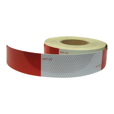 Bande Réfléchissante de Visibilité RT20150RW (Rouge/Argent) - Adhésif - Approuvé DOT - VENDU AU PIED