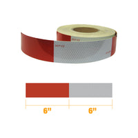RT20150RW Reflective Visibility Tape (Red/Silver) - Adhesive - DOT Approved - Sold by the Foot