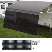 Pare-soleil noir 18' EZ BOSS ZIPPER – Protection UV et intimité pour votre auvent
