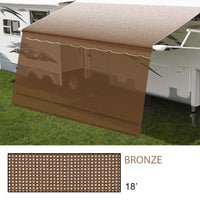 Pare-soleil noir 18' EZ BOSS ZIPPER – Protection UV et intimité pour votre auvent