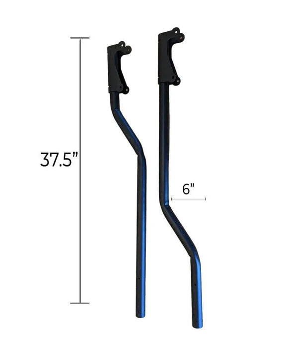 Barres incurvées allongées 6" (paire) – Installation sans perçage pour roulottes et remorques